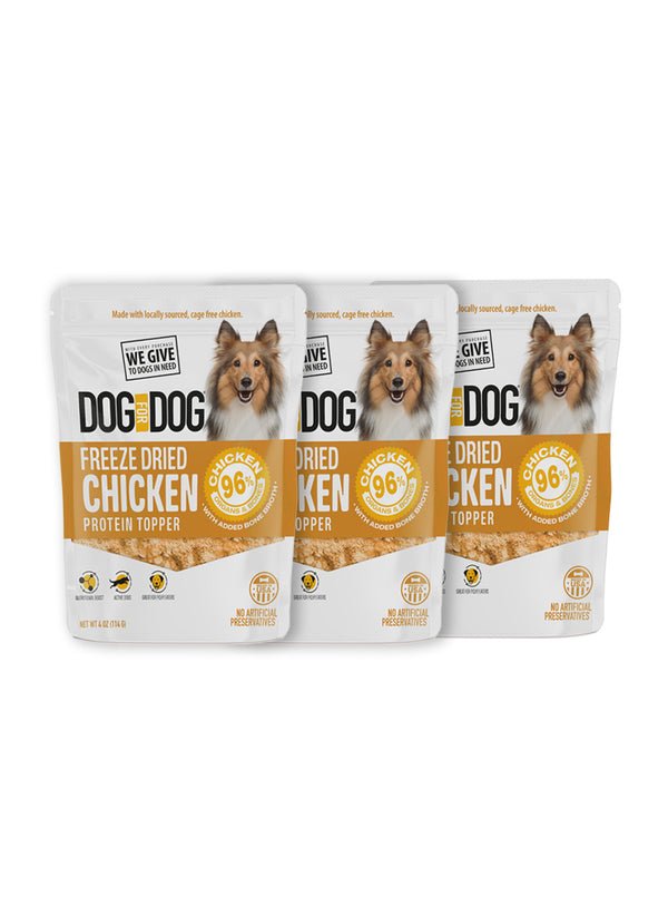 Freeze Dried Protein Topper Chicken With Bone Broth Bundle (4oz)